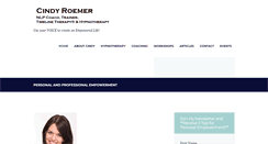 Desktop Screenshot of cindyroemer.com